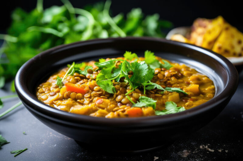 Lentil Soup with Carrots, Celery, and Herbs